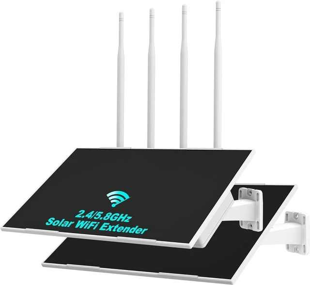 Main image of Outdoor WiFi Extender Solar Powered, Dual Band WiFi Booster E9