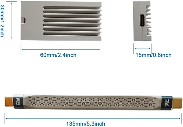 Alt view image 3 of 4 - USB C to 10GbE Ethernet Adapter,10G USB 3.2 Gen 2x2 RJ45 Realtek RTL8159
