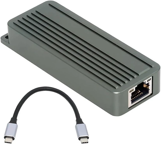 Main image of Ethernet Adapter Aluminum USB-C 10Gbps RTL8159 for Home Setup