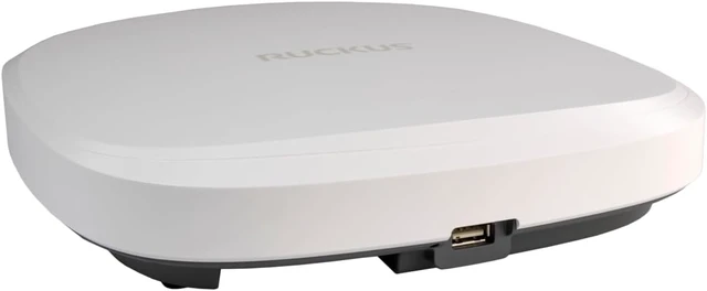 Alt view image 4 of 7 - RUCKUS R560 Wi-Fi 6E Indoor Access Point, Tri-Band 802.11ax 2x2:2 (2.4/5/6GHz), Up to 4.7 Gbps, 1536 Clients, 5GbE PoE + 1GbE Ports, BLE/Zigbee, USB 2.0, 901-R560-US00