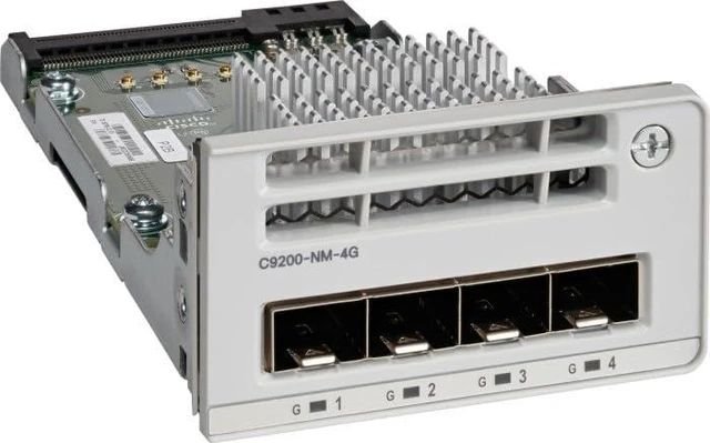 Main image of Catalyst C9200-NM-4G 4-Port Gigabit Ethernet Network Module for C9200 Series (New Sealed)