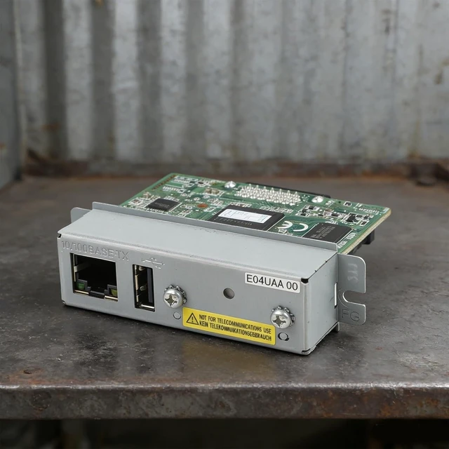 Alt view image 2 of 7 - Ethernet Interface Module UB-E04 Print Server 100 Mbps Compatible With TM-T88VI T88V T70II TM-U220 TM-H6000 C32C881008