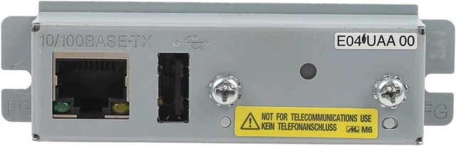 Alt view image 4 of 7 - Ethernet Interface Module UB-E04 Print Server 100 Mbps Compatible With TM-T88VI T88V T70II TM-U220 TM-H6000 C32C881008