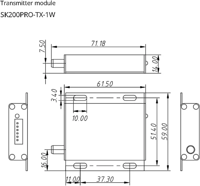 Alt view image 7 of 7 - SK200PRO 5~8km MESH 1W LoRa Wireless Switch Control RF Module