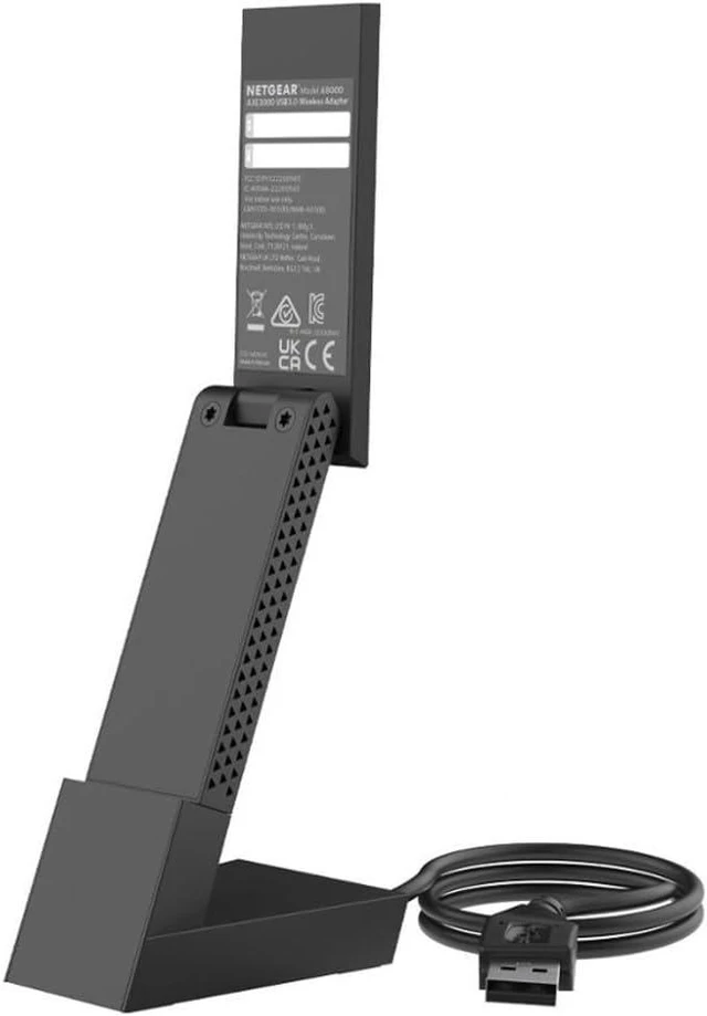 Main image of Night Hawk AXE3000 (A8000-100PAR) Tri Band Wi-Fi Adapter (USB 3.0 Type A). Add/Upgrade Your Computer to 2.4/5.0/6.0 Ghz Speeds