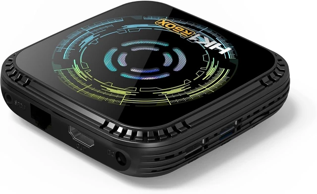 Alt view image 5 of 5 - Android 14.0 WiFi 6.0 HK1 Box H8X H728 with 4GB RAM 64GB ROM Dual Wi-Fi 2.4G/5.8G, BT 5.0 LAN 1000M / H.265/ BT/ USB3.0