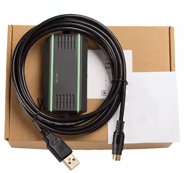 Main image of USB-IVC+ for IVC1/IVC2 Series PLC Programming Cable Communication Download Cable High-Speed Electromagnetic Isolation Model FT232RL Chip/Black Gold-Plated Plug 3m