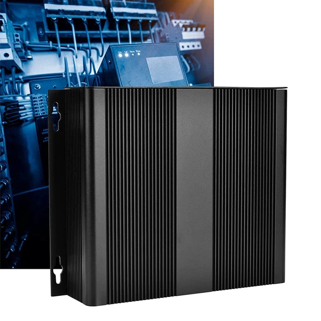 Alt view image 3 of 7 - Aluminum Project Enclosure, 48x204x160mm Sandblasted Black Box for