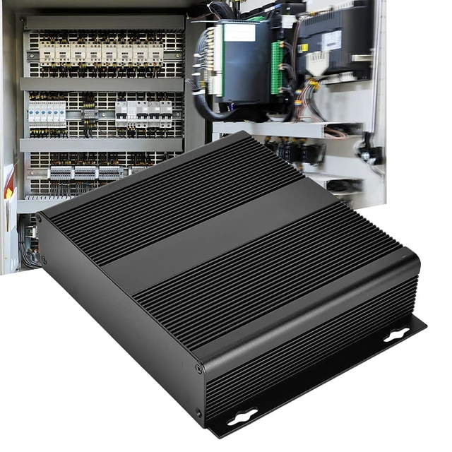 Alt view image 7 of 7 - Aluminum Project Enclosure, 48x204x160mm Sandblasted Black Box for