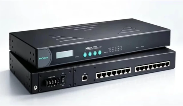 Alt view image 4 of 6 - NPort 5630-16 16-Port RS-232/422/485 Serial Device Server 10/100 Ethernet Rackmount