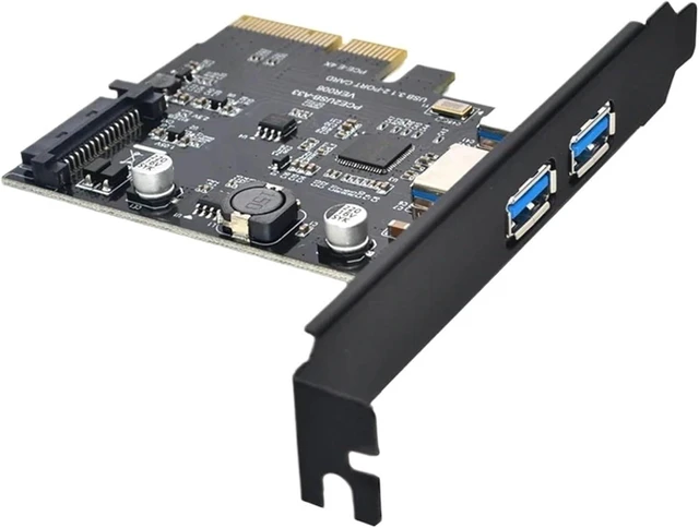 Main image of Add On Cards SuperSpeed 10Gbps 3.1 2 Port PCI Express Card 15pin Power Connector PCI-E Adapter ASM3142 Chipset