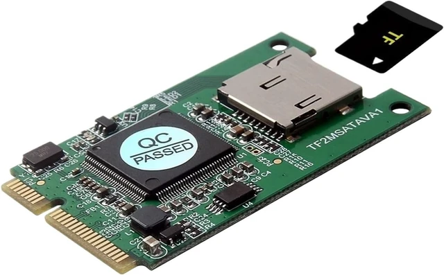 Alt view image 2 of 4 - SD TF Card to mSATA SSD Adapter mSATA PCI e SSD to TF Card Converter for PC Computer Laptop