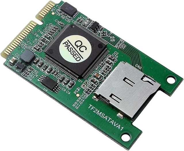 Alt view image 4 of 4 - SD TF Card to mSATA SSD Adapter mSATA PCI e SSD to TF Card Converter for PC Computer Laptop
