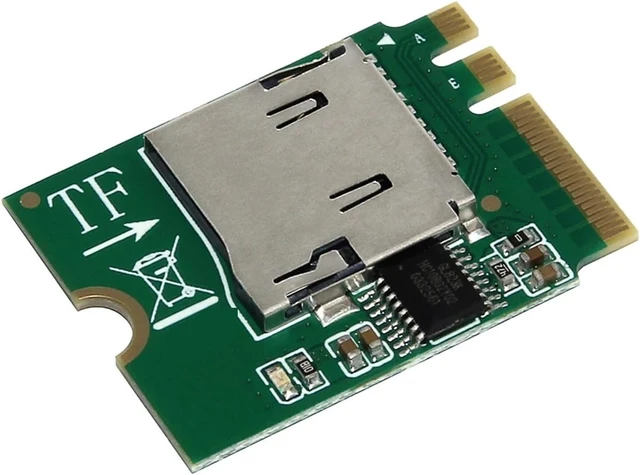 Alt view image 2 of 4 - for NGFF M.2 A/E Key 2230 Wireless Network Card SDHC TF Support Hot-swappable Adapter Card
