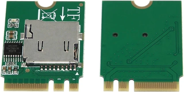 Alt view image 3 of 4 - for NGFF M.2 A/E Key 2230 Wireless Network Card SDHC TF Support Hot-swappable Adapter Card