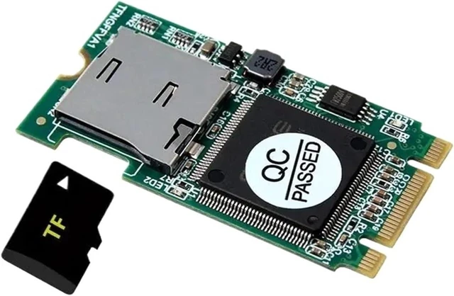 Alt view image 3 of 4 - M.2 Card Reader SDHC SDXC TF to M2 B Key T-Flash Adapter for Desktop Laptop M.2 NGFF SSD Support 512GB