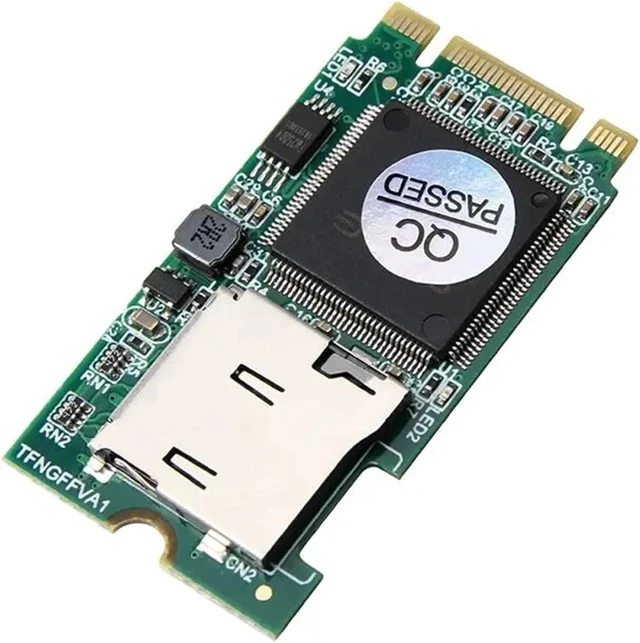 Alt view image 4 of 4 - M.2 Card Reader SDHC SDXC TF to M2 B Key T-Flash Adapter for Desktop Laptop M.2 NGFF SSD Support 512GB