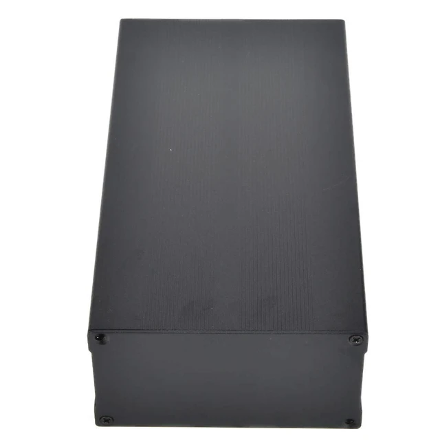 Alt view image 4 of 7 - Sand Black Aluminum Alloy Electronics Enclosure, 55x106x200mm Heat