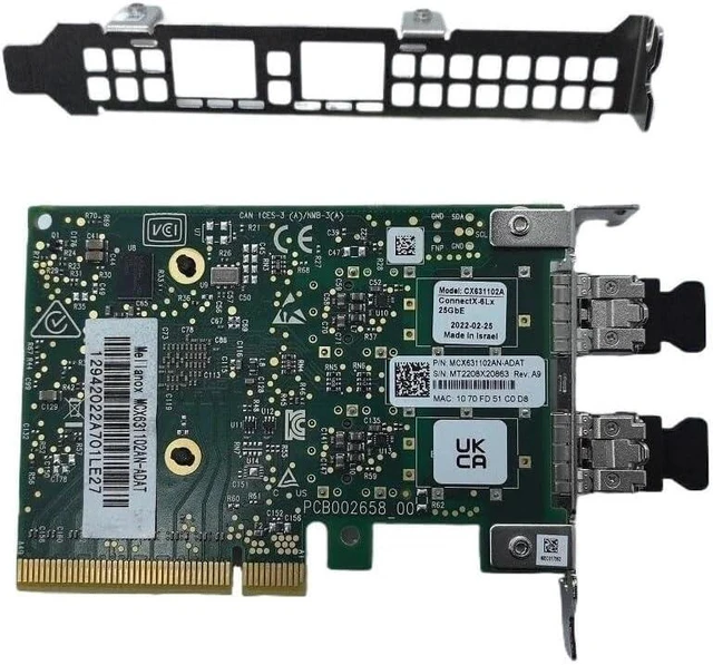 Alt view image 2 of 3 - CONNECTX-6 LX PCIe4.0 SMART Adapter MCX631102AN-ADAT