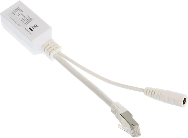 Alt view image 3 of 5 - 1 PCS Gigabit Cable Passive POE Injector Splitter Power Over Ethernet