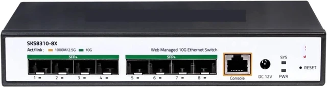 Main image of SKS8310-8X 8 Port 10G SFP+ Layer 3 Managed Switch Support