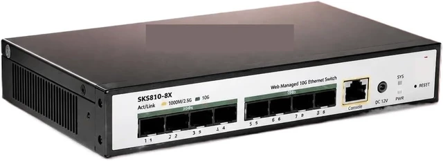 Alt view image 3 of 3 - SKS8310-8X 8 Port 10G SFP+ Layer 3 Managed Switch Support