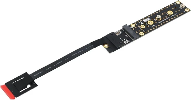 Alt view image 2 of 2 - Add On Card NGFF M.2 Key AE Male to Key M Female Board Adapter with Cable M2 Key AE to NVME for 2230 2242 2260 2280 M.2 NVME SSD