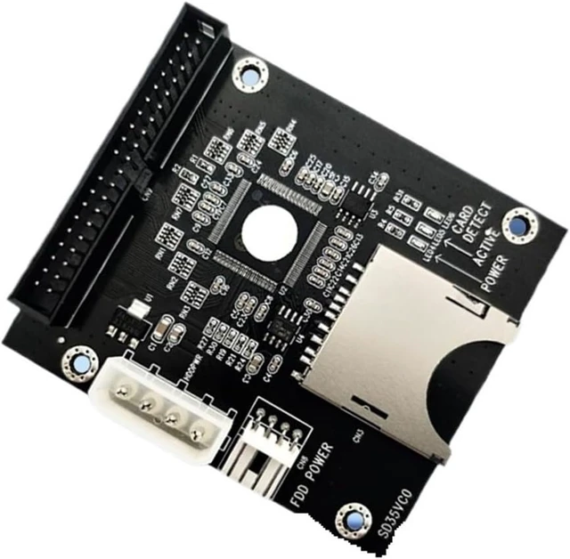 Alt view image 2 of 3 - SD to IDE 3.5 Inch 40Pin Male IDE Adapter Card 40Pin Male Adapter DOS/Linux/Windows 98/XP/Vista/NT