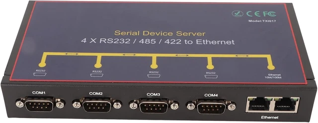 Alt view image 6 of 7 - 4 Ports Serial Device Server Adapter 10 100Mbps RJ45 Port