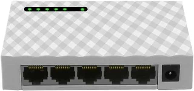 Main image of 1 PCS 5/8-Port Ethernet Gigabit Switch 1000Mbps LAN Hub RJ45(5Port Gigabit White)