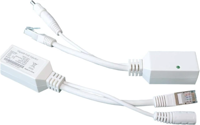Main image of 1 PCS Passive POE Splitter Cable Kit 12-56V Input 10/100/1000Mbps 12V PoE