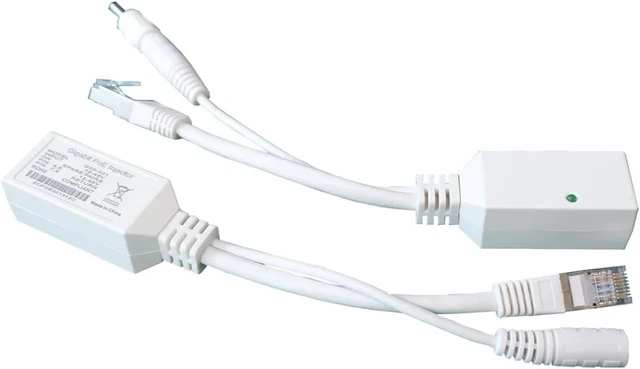 Alt view image 3 of 6 - 1 PCS Passive POE Splitter Cable Kit 12-56V Input 10/100/1000Mbps 12V PoE