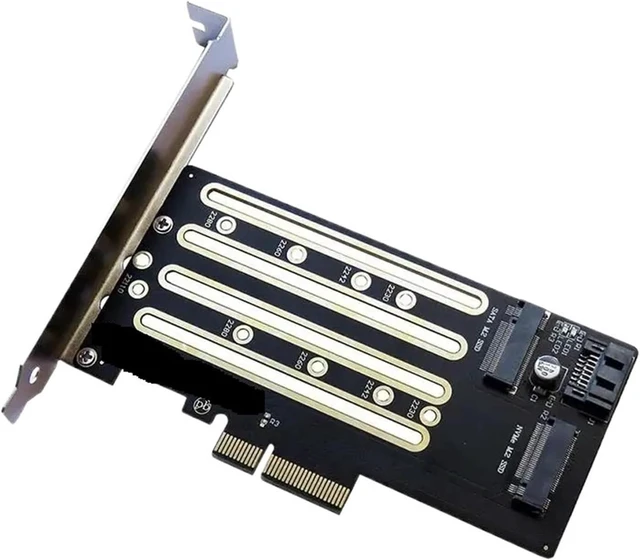 Main image of 1pcs NVMe M.2 SSD to PCIe 3.0 4.0 x4, M.2 SSD to Dual-Purpose Adapter with Bracket