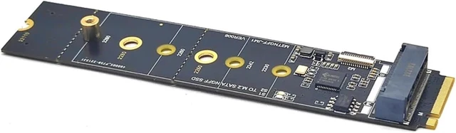 Alt view image 2 of 5 - NVME to M.2 SSD Adapter M Key to B+M Key SSD M2 Adapter Convert Card Riser JMB582 Chip for 2230 2242 2260 2280 M.2 SSD