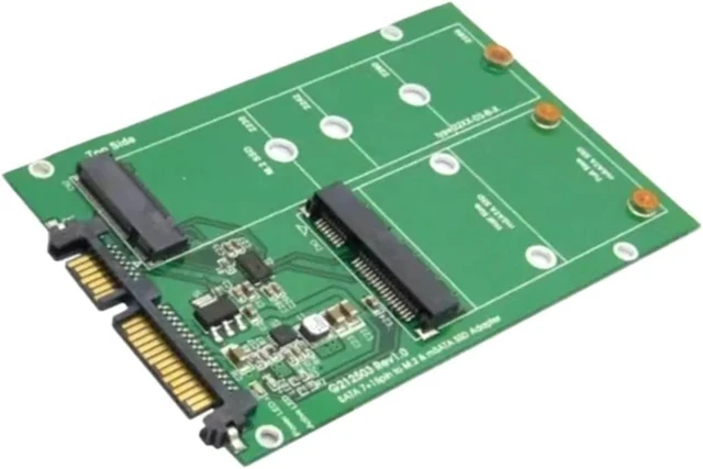 Main image of M.2 Solid State NGFF to Adapter Card MSATA Hard Drive to Adapter Card 2-in-1 2.5"/3.5" Hard Disk Use