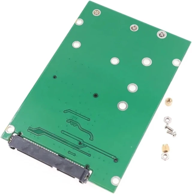 Alt view image 6 of 6 - M.2 Solid State NGFF to Adapter Card MSATA Hard Drive to Adapter Card 2-in-1 2.5"/3.5" Hard Disk Use