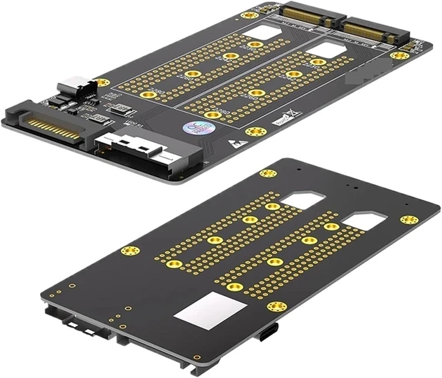 Main image of Support PCIe Bifurcation Dual M.2 NVME M Key to SFF-8654 8i Adapter M2 SSD Riser Card Board Power Supply Motherboard