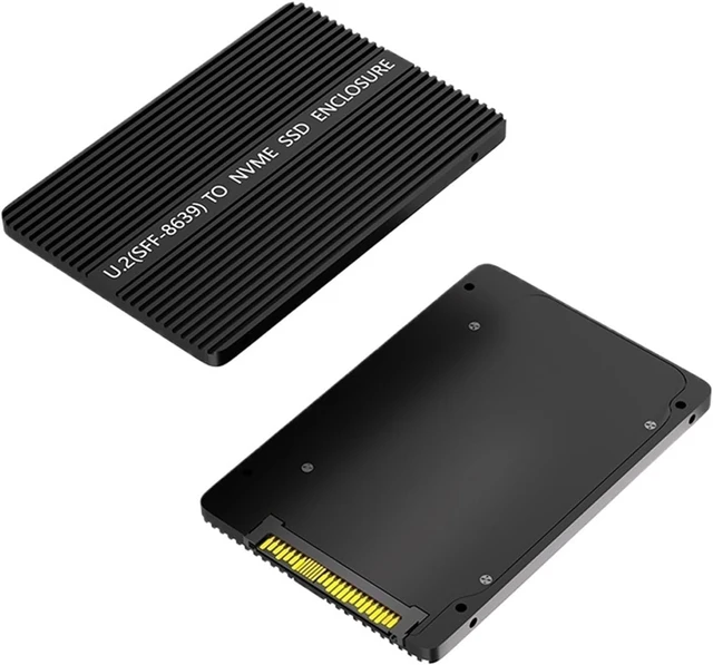 Alt view image 2 of 3 - Adapter M2 NVME SSD to U.2 SFF-8639 Adapter M.2 NVMe SSD to PCI-e U2 SFF-8639 2.5" Enclosure Case Box NVME PCIe M2 Converter