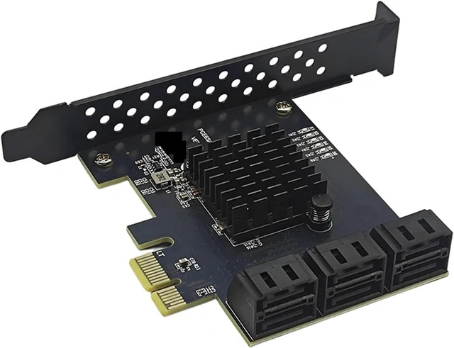 Main image of PCI Express X1 to 6 Port SATA3.0 ControllerConvert Card Adapter 6 Port 3.0 Expansion Card 6Gbps for Hard Disk Drive HDD SSD