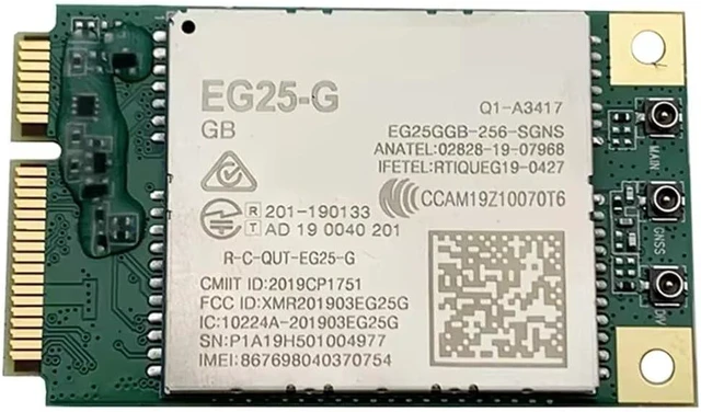Alt view image 3 of 6 - LTE Cat4 PCIe Global Modem EG25-G USB Serial Drivers