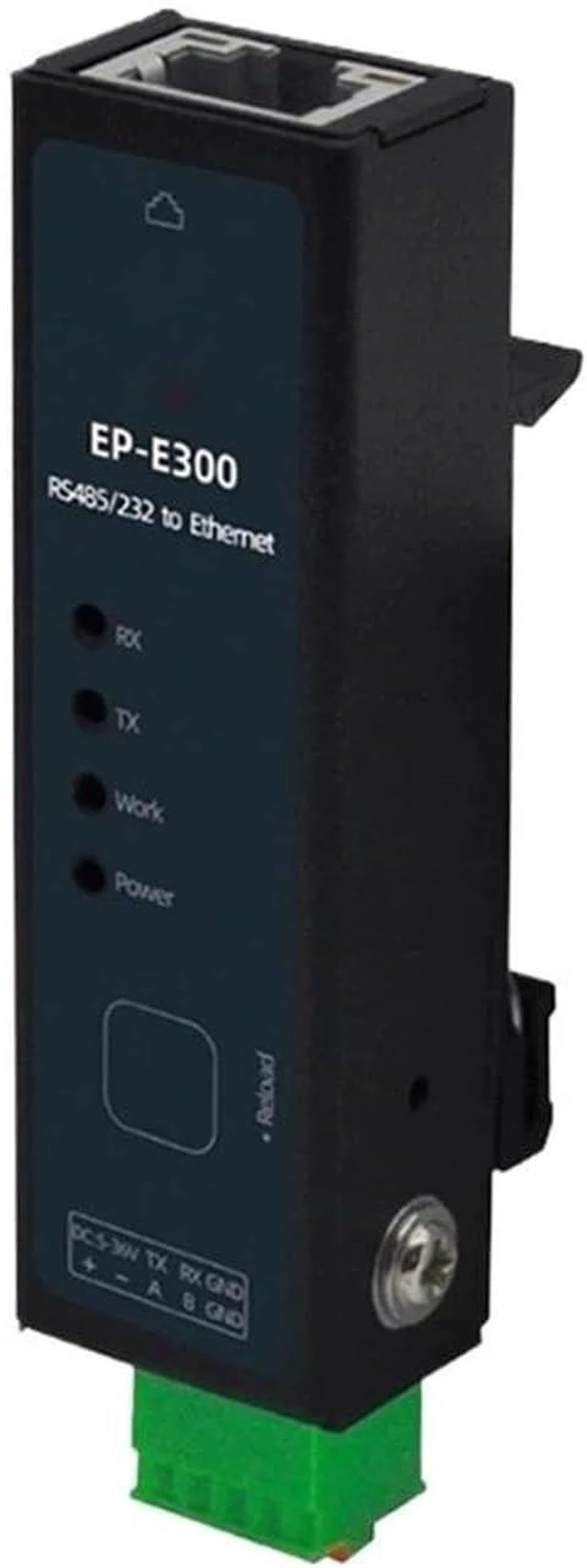 Main image of E300 DIN Rail RS485 Modbus Gateway Serial to Ethernet Module