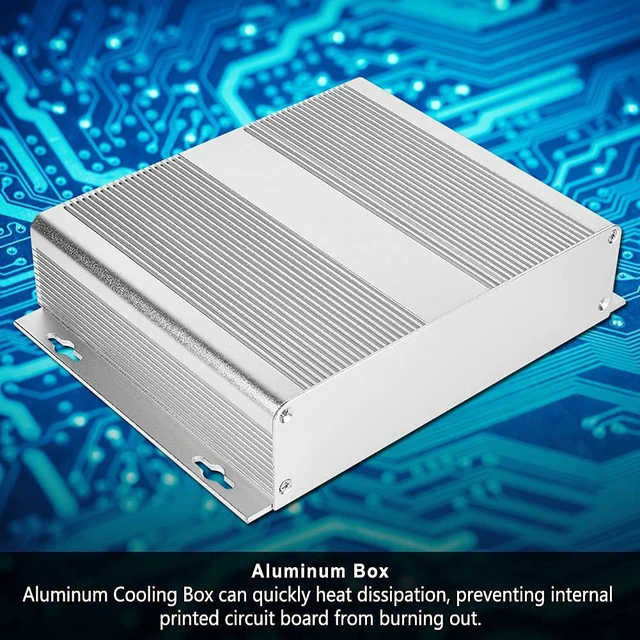 Alt view image 5 of 7 - Aluminum Enclosure, Heat Dissipating Case for PCB, 48x204x150mm