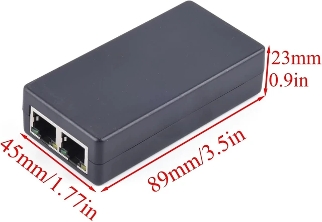 Alt view image 5 of 6 - 1 to 2 Port PoE Extender 100Mbps 262ft IEEE 802.3af/at for IP Cameras AP VoIP