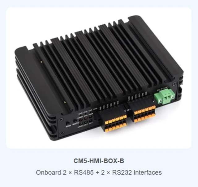 Alt view image 3 of 7 - TUOPUONE Industrial Computer for Pi CM5 (NOT Included), 1000M Ethernet RJ45 Port, Onboard 2 × RS485 + 2 × RS232 interfaces