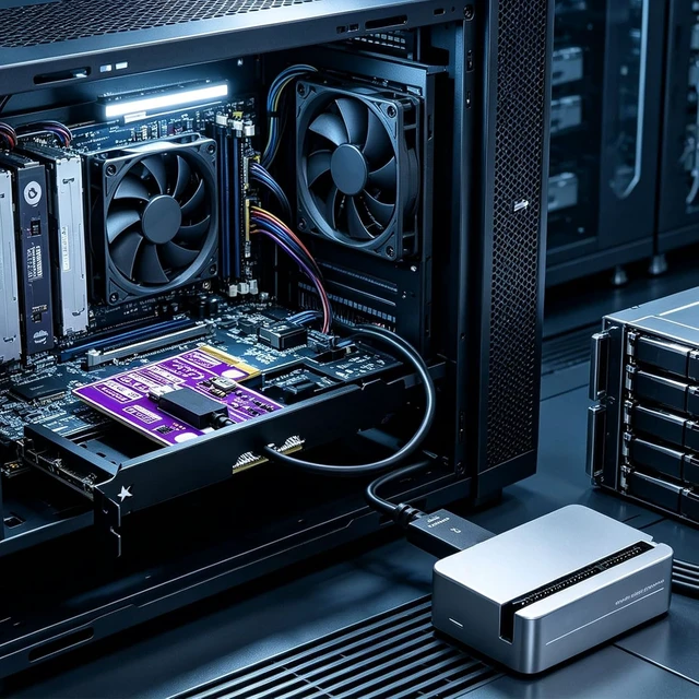 Alt view image 4 of 7 - PCIE4.0 X 2 External PCIe Slot Extension Kit with a Cable-Linked