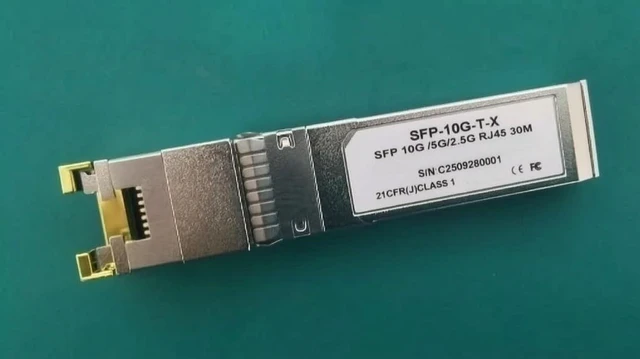 Main image of 1Pcs New SFP-10G-T-X 10 Gigabit to Electrical SFP+ Module RJ45 Port Replacement