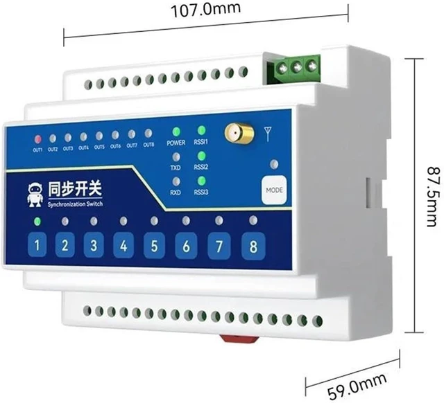 Alt view image 2 of 5 - 433MHz Lora 2 Way Switch Input and Output E860-DTU(2020-400SL)