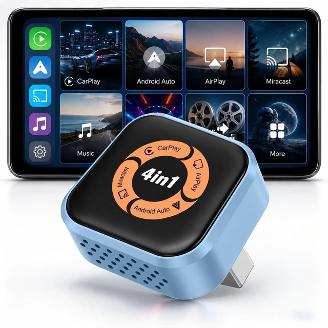 Main image of 4-in-1 Wireless CarPlay & Android Auto Adapter
