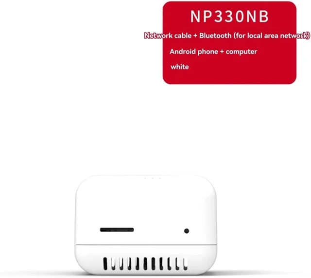 Alt view image 4 of 6 - Compatible with Universal A20M NP330 Mini USB 2.0 Print Server, 100Mbps RJ45 Network Printer Sharing Adapter with US Power Plug