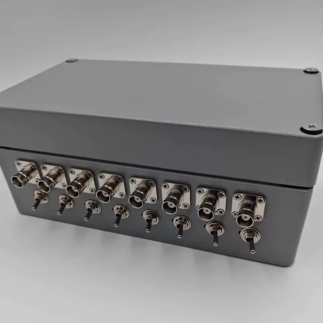 Alt view image 5 of 7 - DieCast Aluminum 16BNCPort RF Enclosure Box, 210×120×90mm